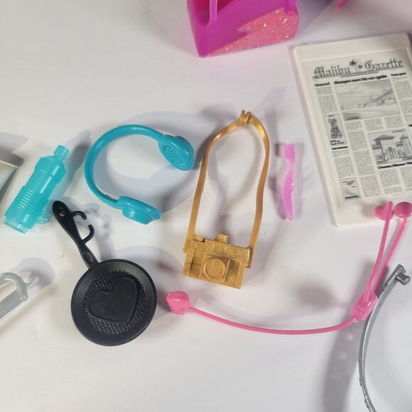 Barbie Doll Accessory Lot  Luggage, Boots, Headphones, Shopping Basket and More - Picture 5 of 16